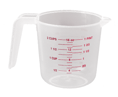 Plastic Mixing Cups 1 Pint (16oz)