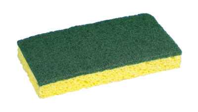 Green/Yellow Medium Duty Cellulose Scrubber Sponge (5-Per Pack)